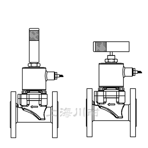 帶手動不鏽鋼燃氣切斷閥結構圖