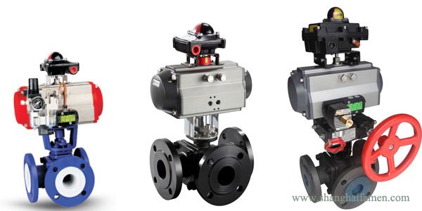 氣動(dòng)三通襯氟球閥