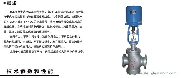 電子式電動雙座調節閥